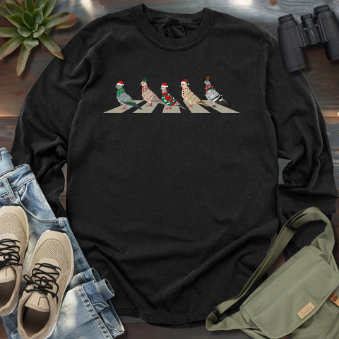 Pigeons on Abbey Road Long Sleeve T-shirt