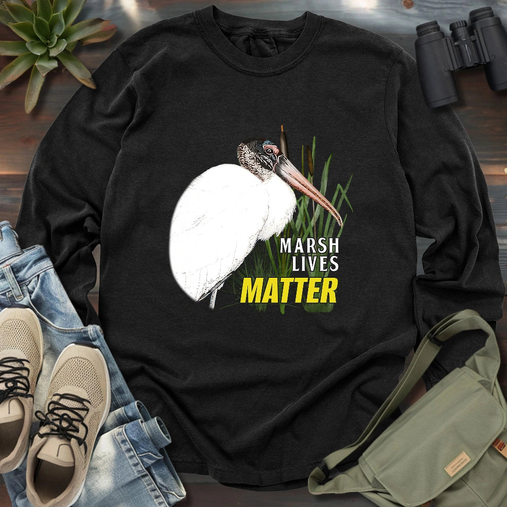 Protect Wood Stork Long Sleeve T-shirt