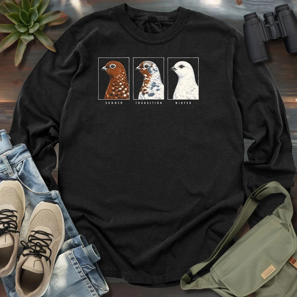 Ptarmigan Through the Seasons Long Sleeve T-shirt