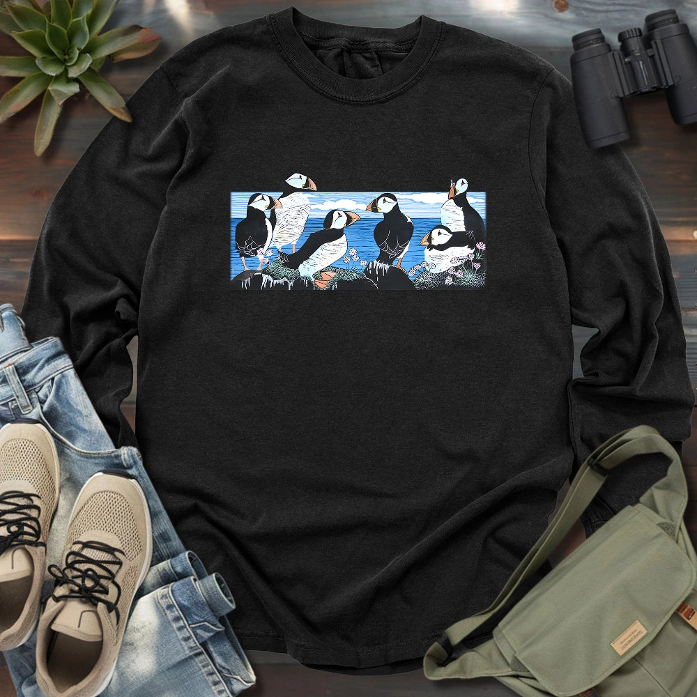 Puffin Circle Long Sleeve T-shirt