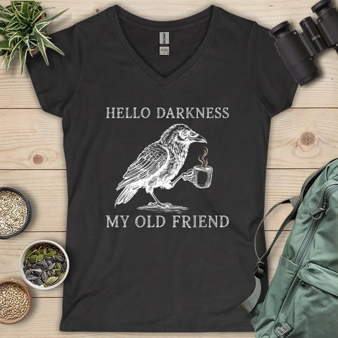 Raven Hello Darkness Lady V-neck