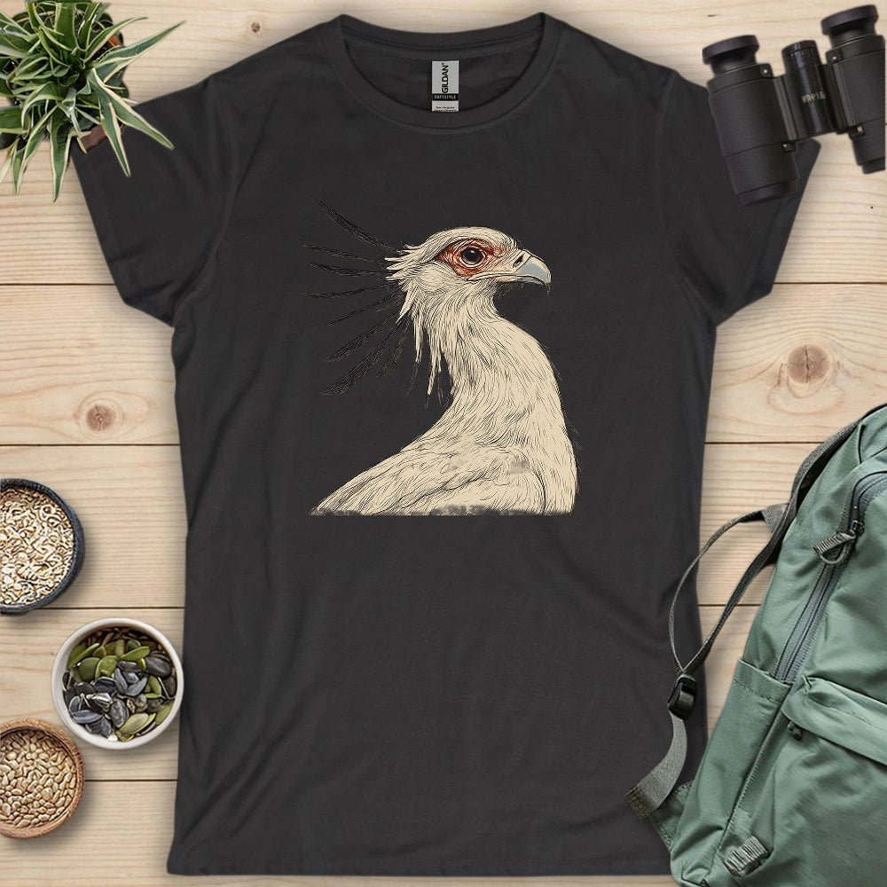 Secretary Bird Sketch Women's T-shirt