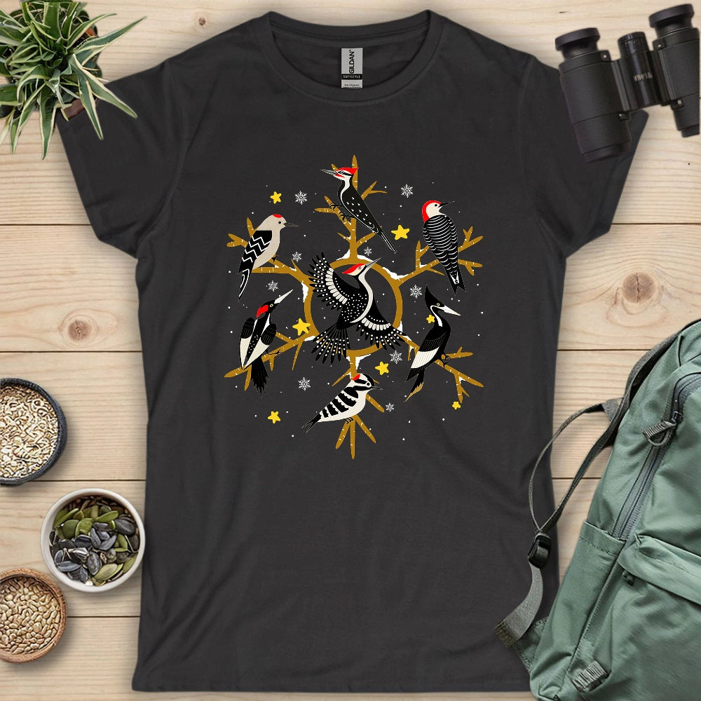 Snowflake of Woodpeckers Women's T-shirt