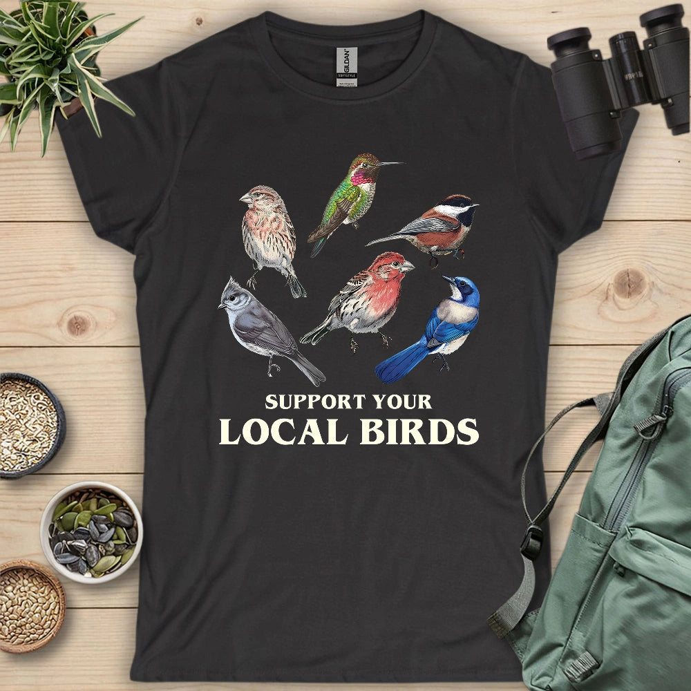 Support California Backyard Birds Women's T-shirt