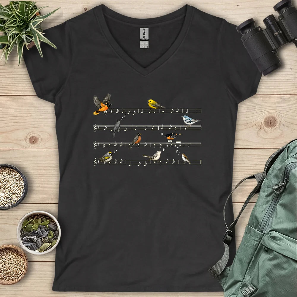 Symphony of Songbirds Lady V-neck