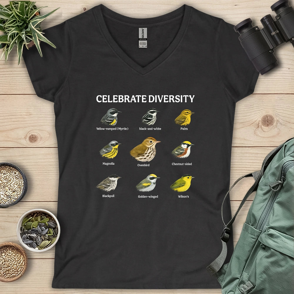 Warbler Diversity Lady V-neck