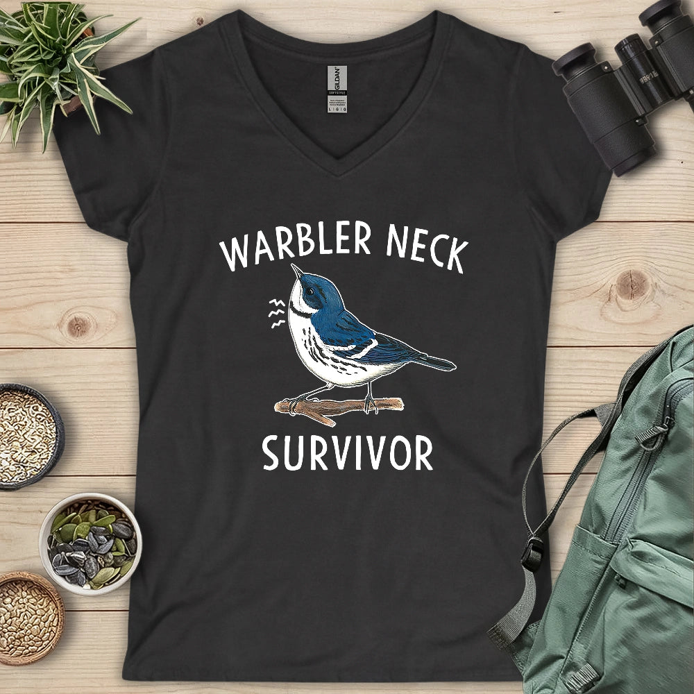 Warbler Neck Survivor Lady V-neck