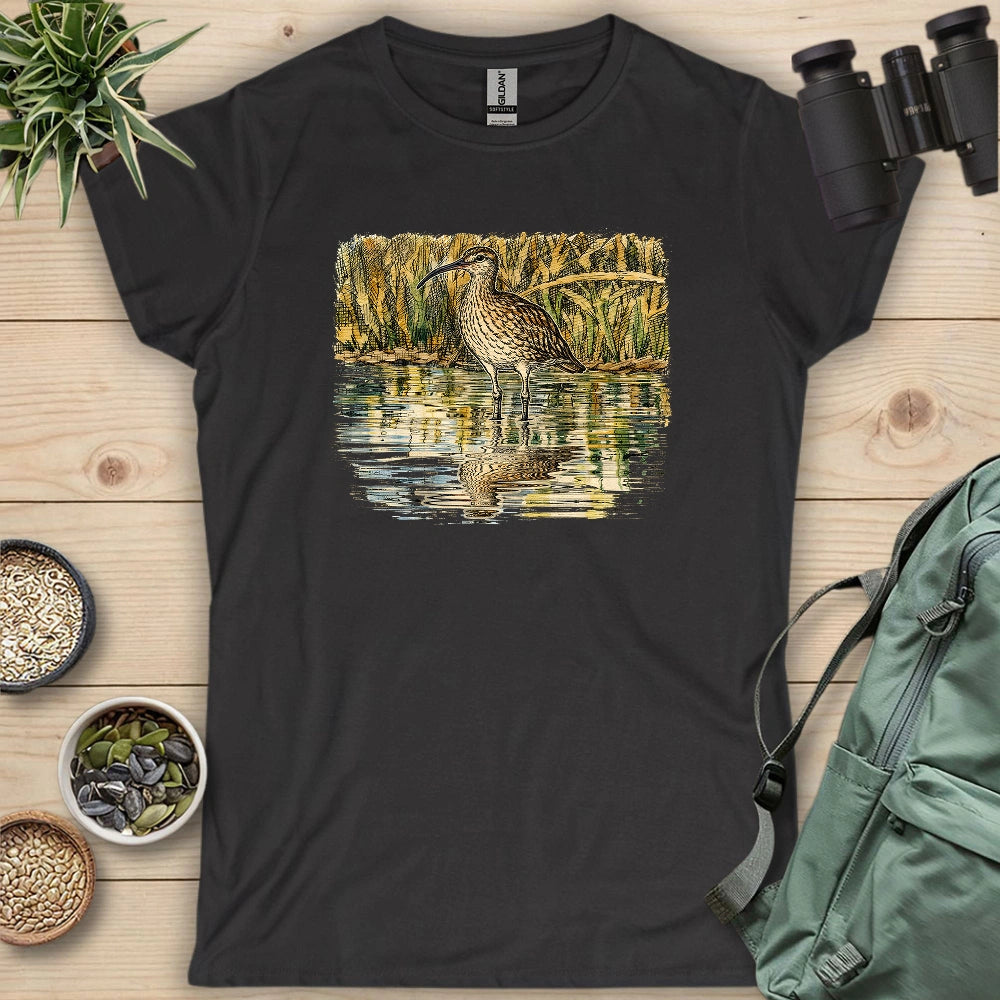 Whimbrel Shadow On Water Women's T-shirt