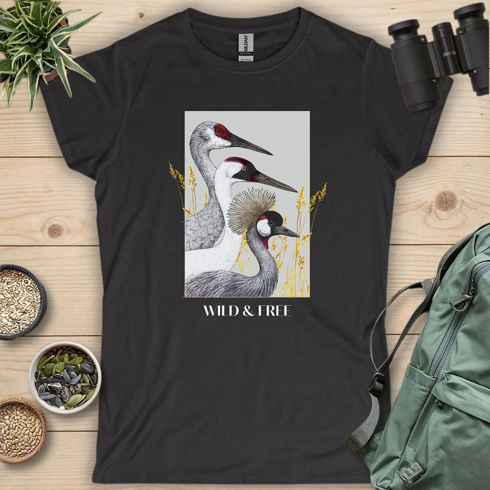 Wild Cranes Must Be Protected Women's T-shirt