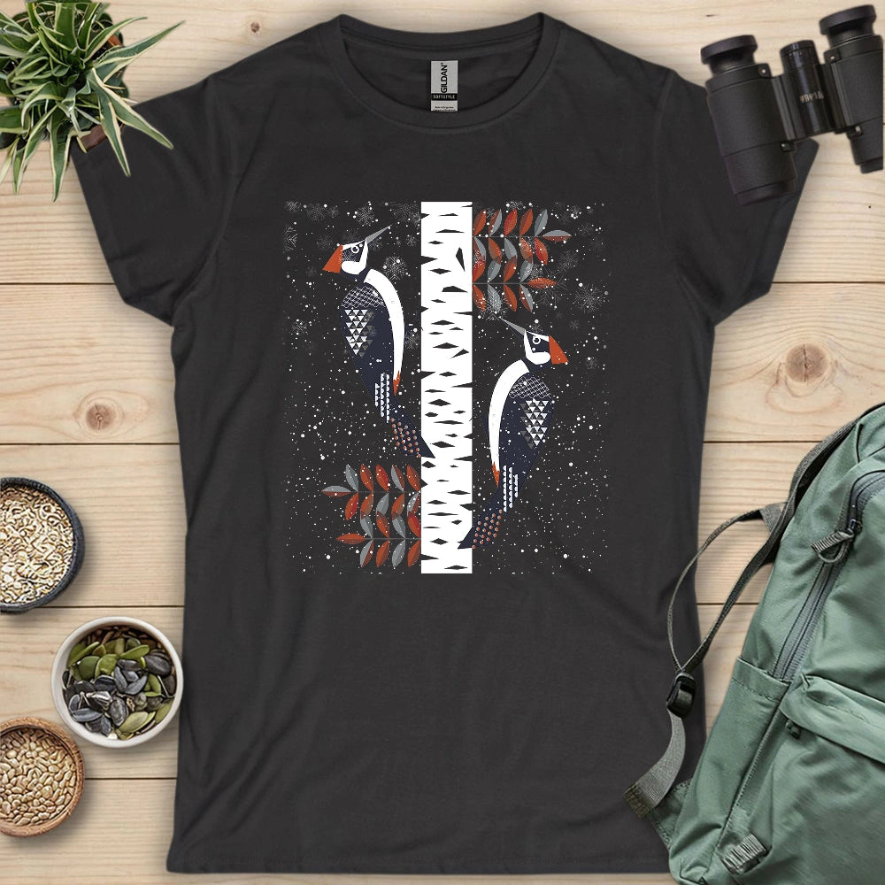 Winter Woodpeckers Women's T-shirt
