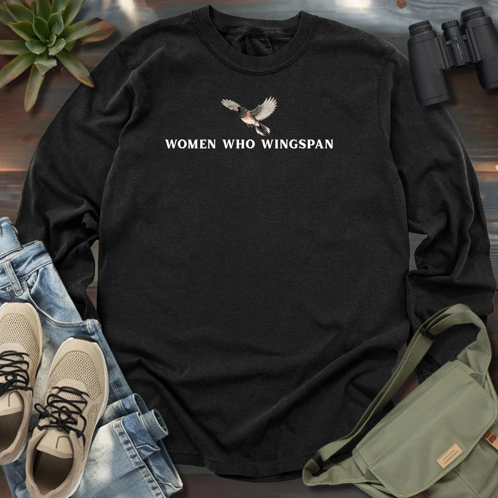 Women Who Wingspan Long Sleeve T-shirt