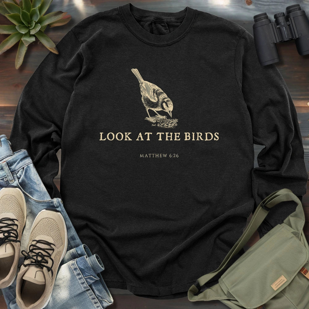 Look At The Birds Long Sleeve T-shirt