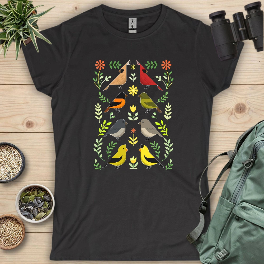 Couples of Backyard Birds Women's T-shirt