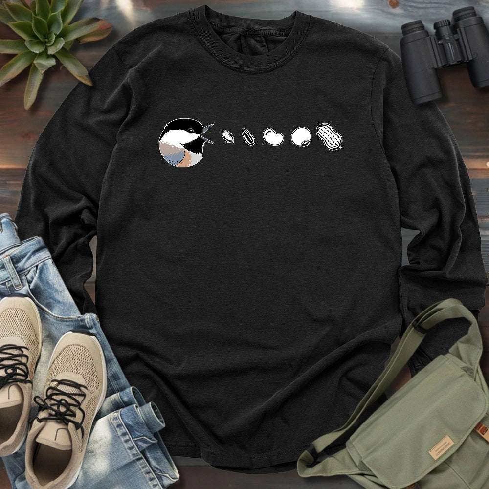 Chickadee Feast Long Sleeve T-shirt