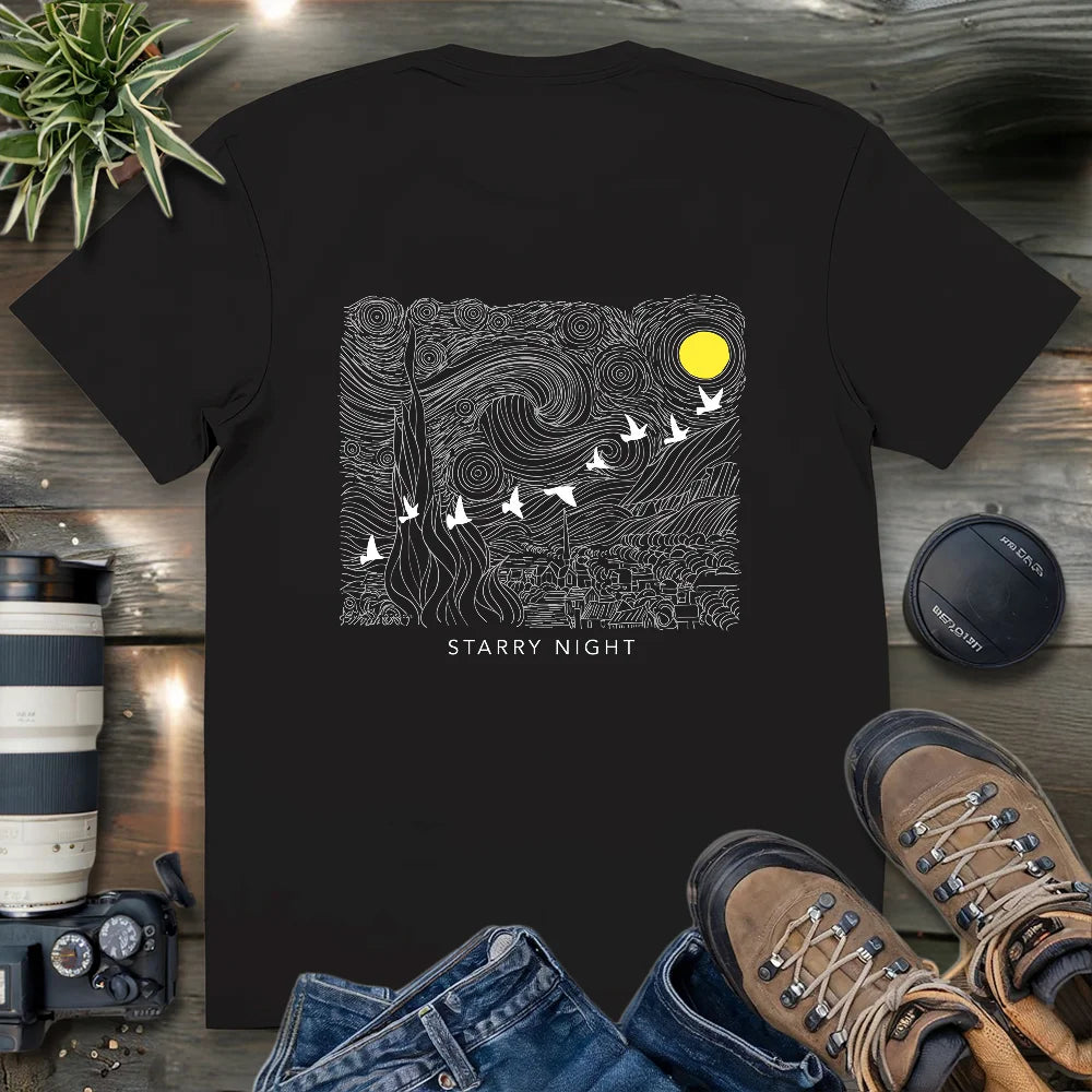Starry Night Migration 2 Side T-shirt