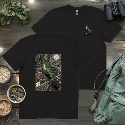 Green Hummingbird 2 Side T-shirt