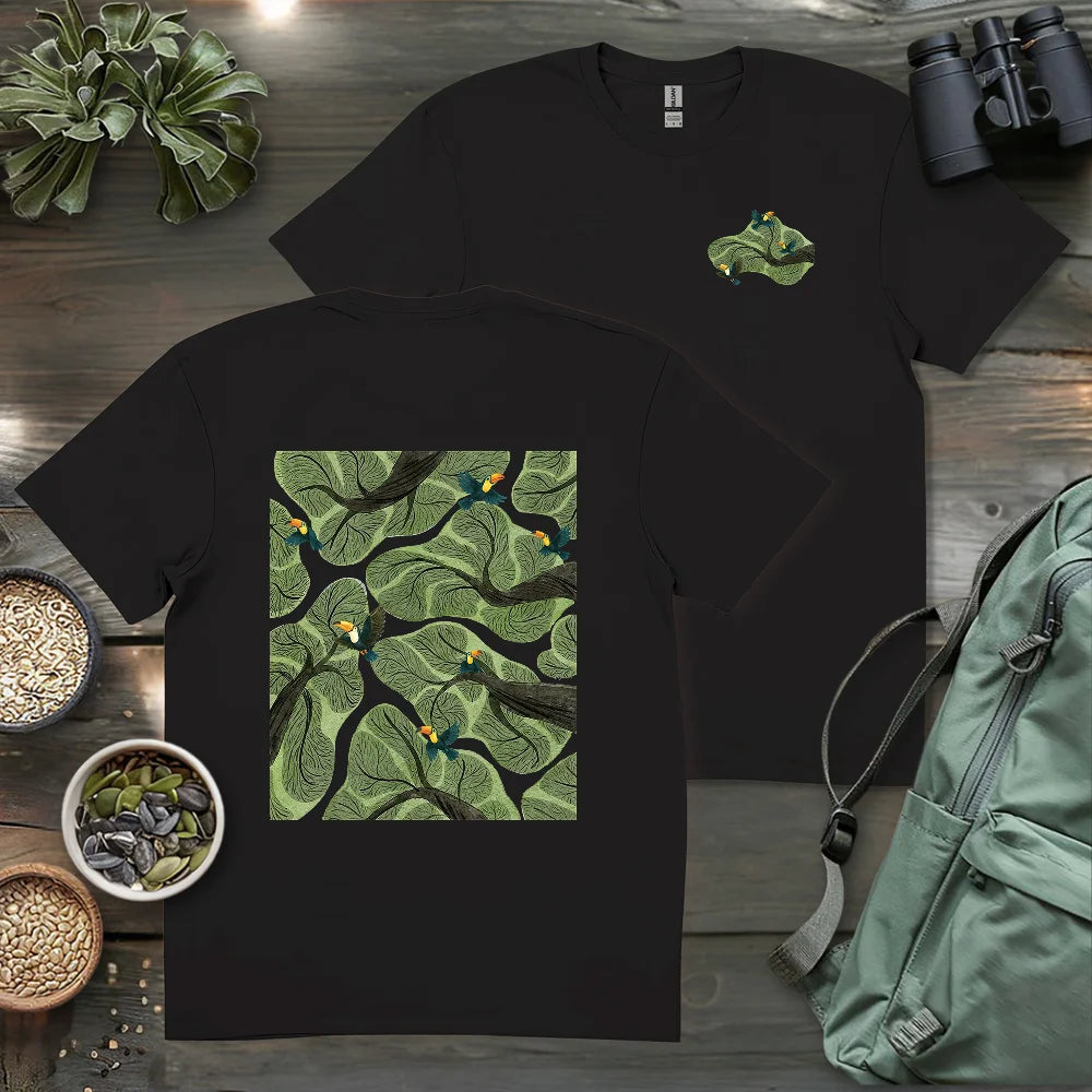 Toucan In Jungle 2 Side T-shirt