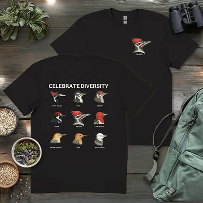Woodpecker Diversity 2 Side T-shirt