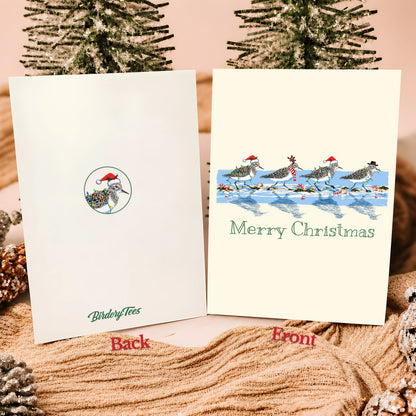Christmas Sandpipers Greeting Card