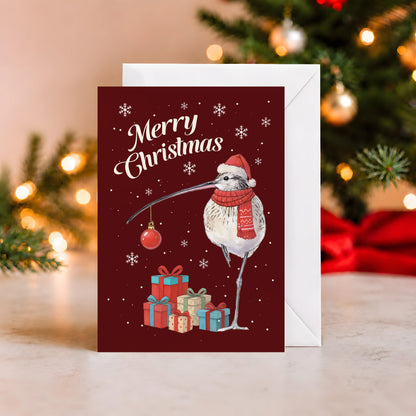 Curlew Holding Ornament Greeting Card