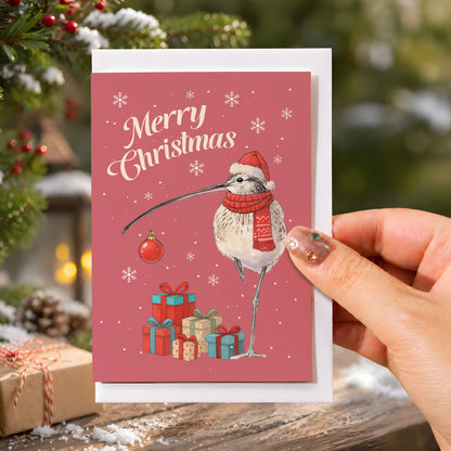 Curlew Holding Ornament Greeting Card