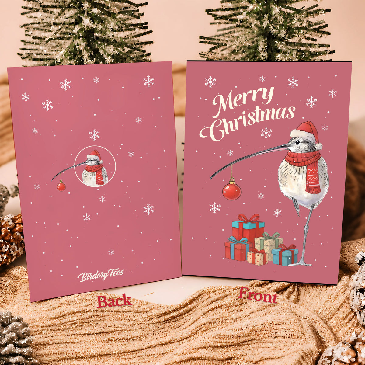 Curlew Holding Ornament Greeting Card