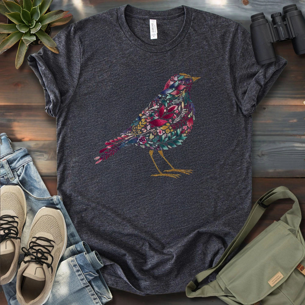 Bird Made By Leaves T-shirt