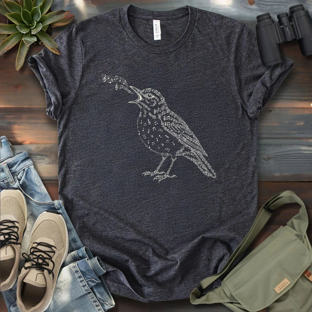 Bird Made Of Music T-shirt