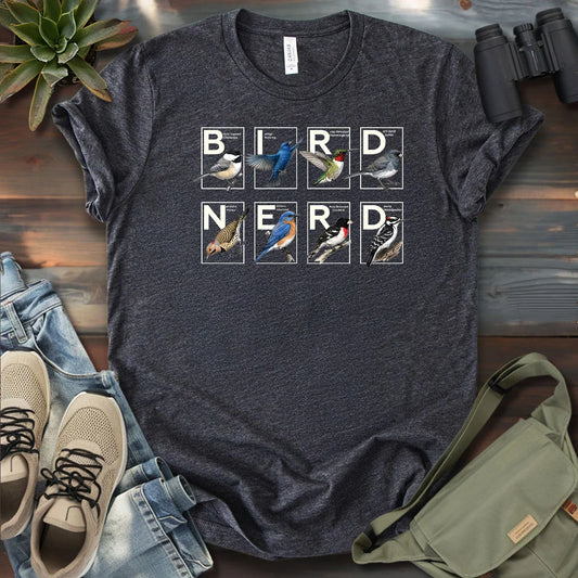 Bird Nerd Michigan T-shirt