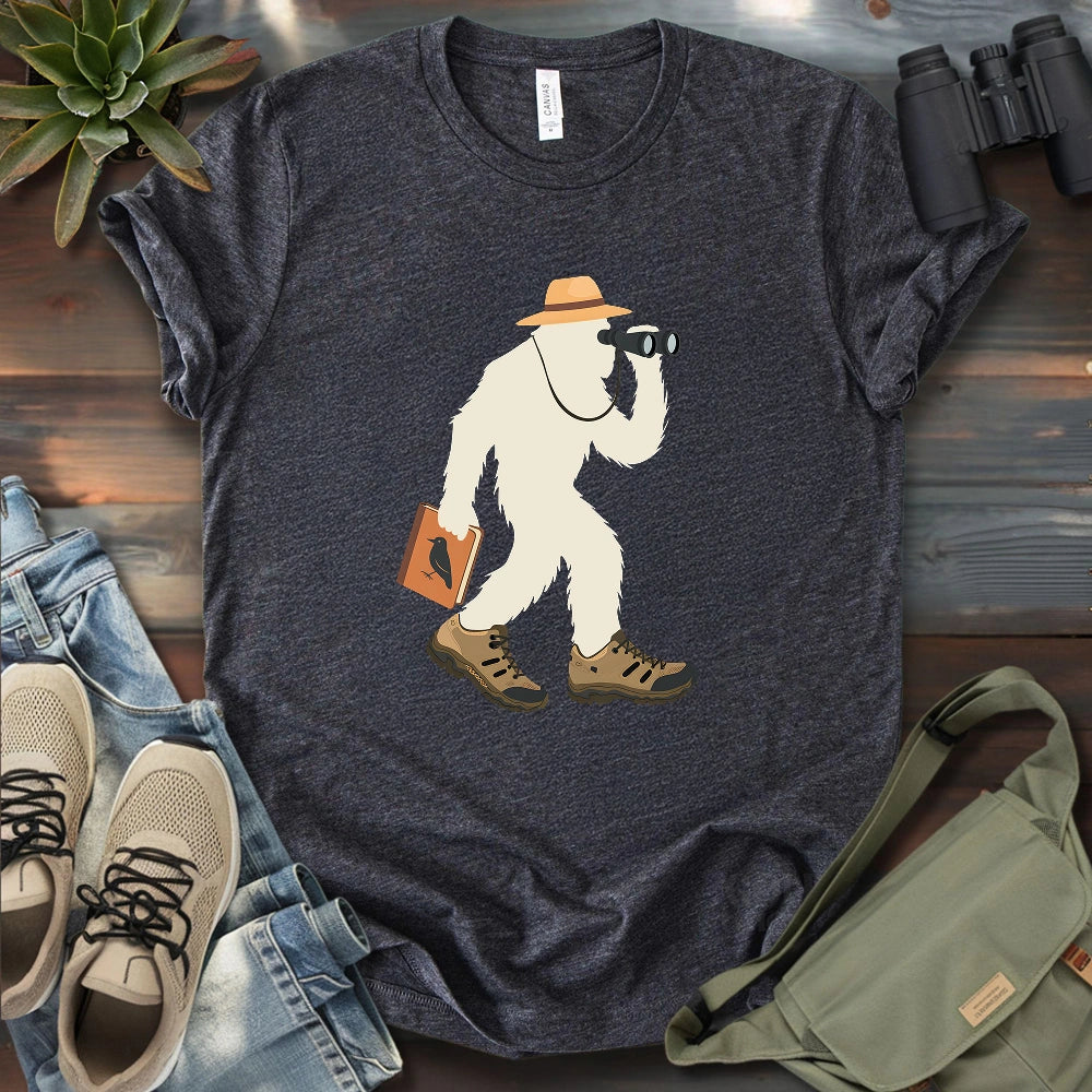 Bird Watching Bigfoot T-shirt