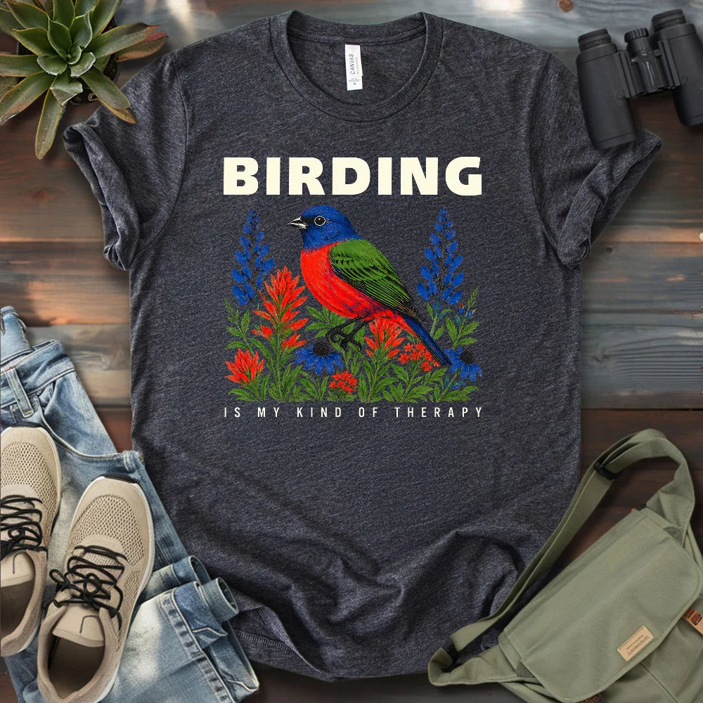 Birding Is Therapy T-shirt