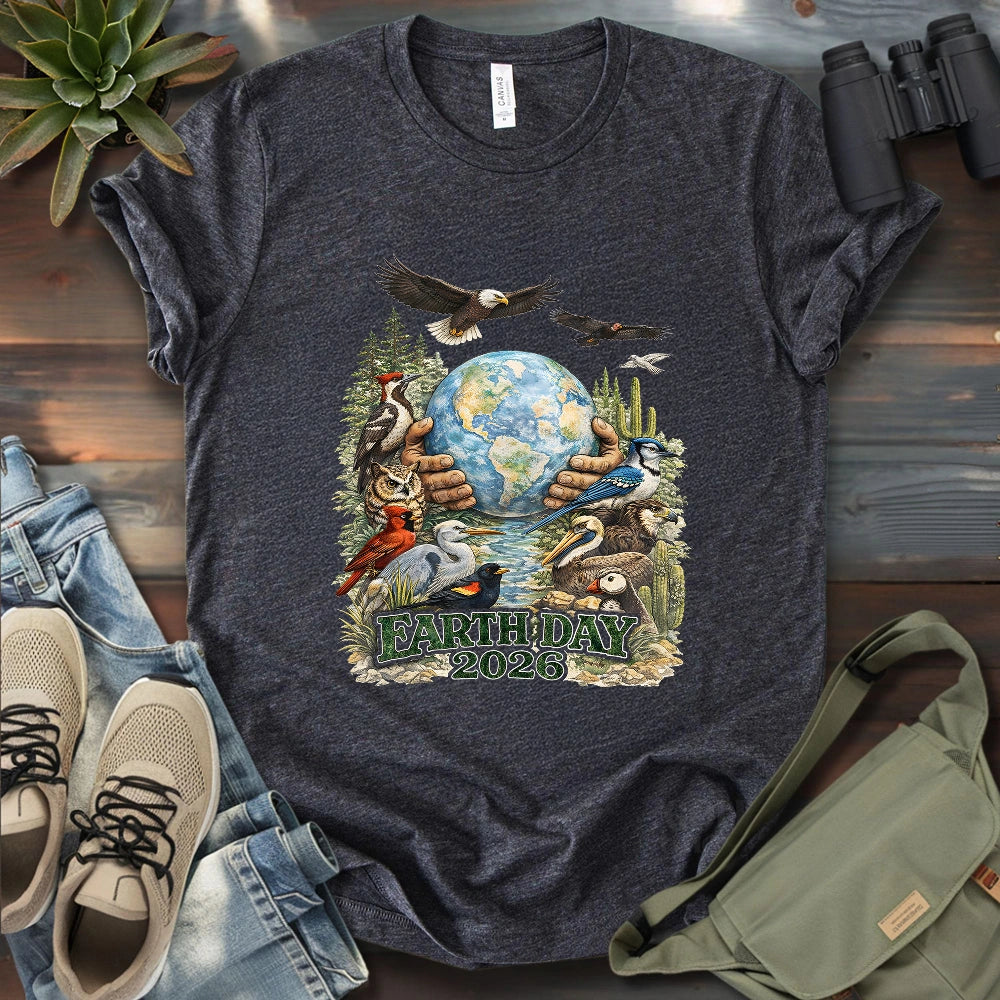 Earth Full Of Birds T-shirt