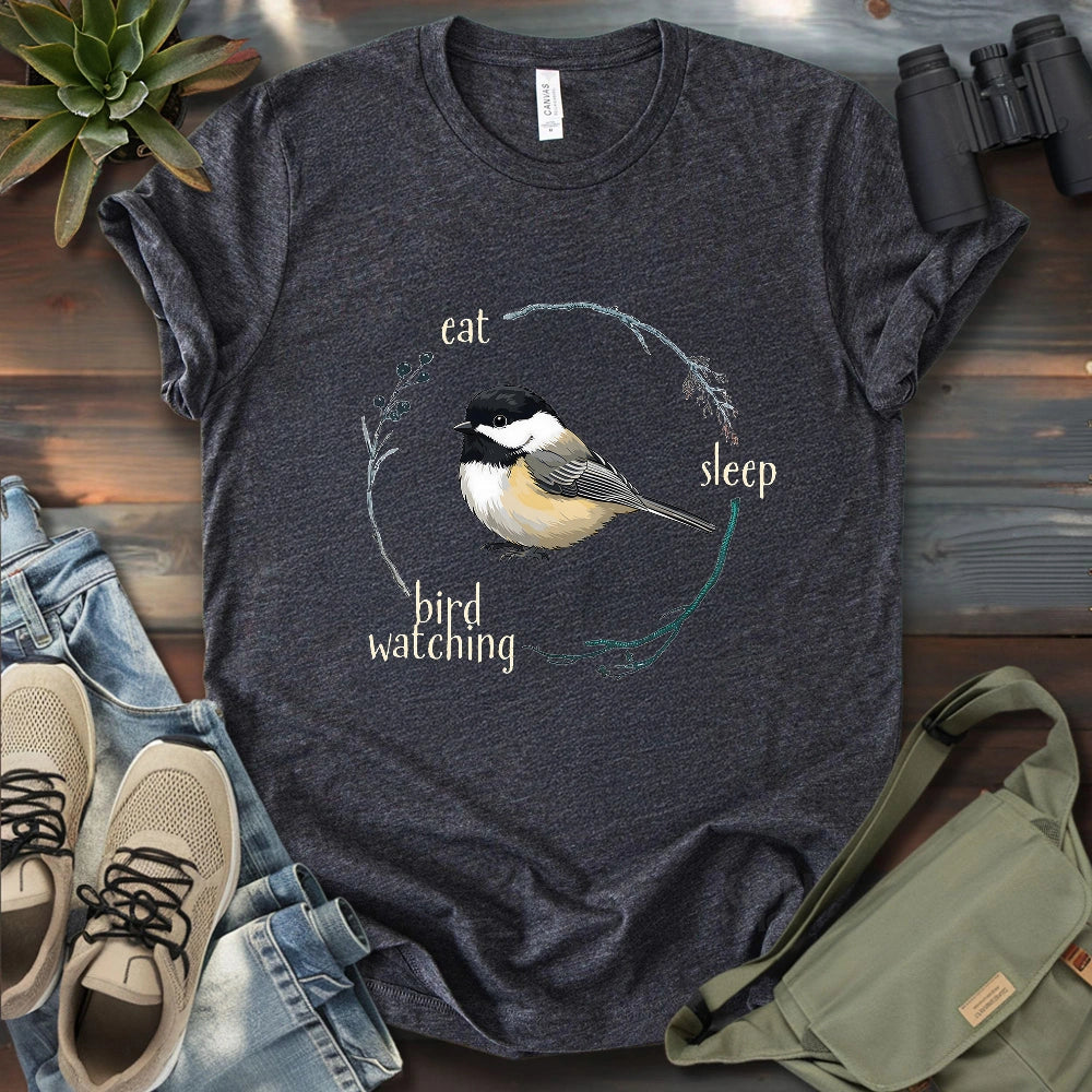 Eat, Sleep, Birdwatching, Repeat T-shirt