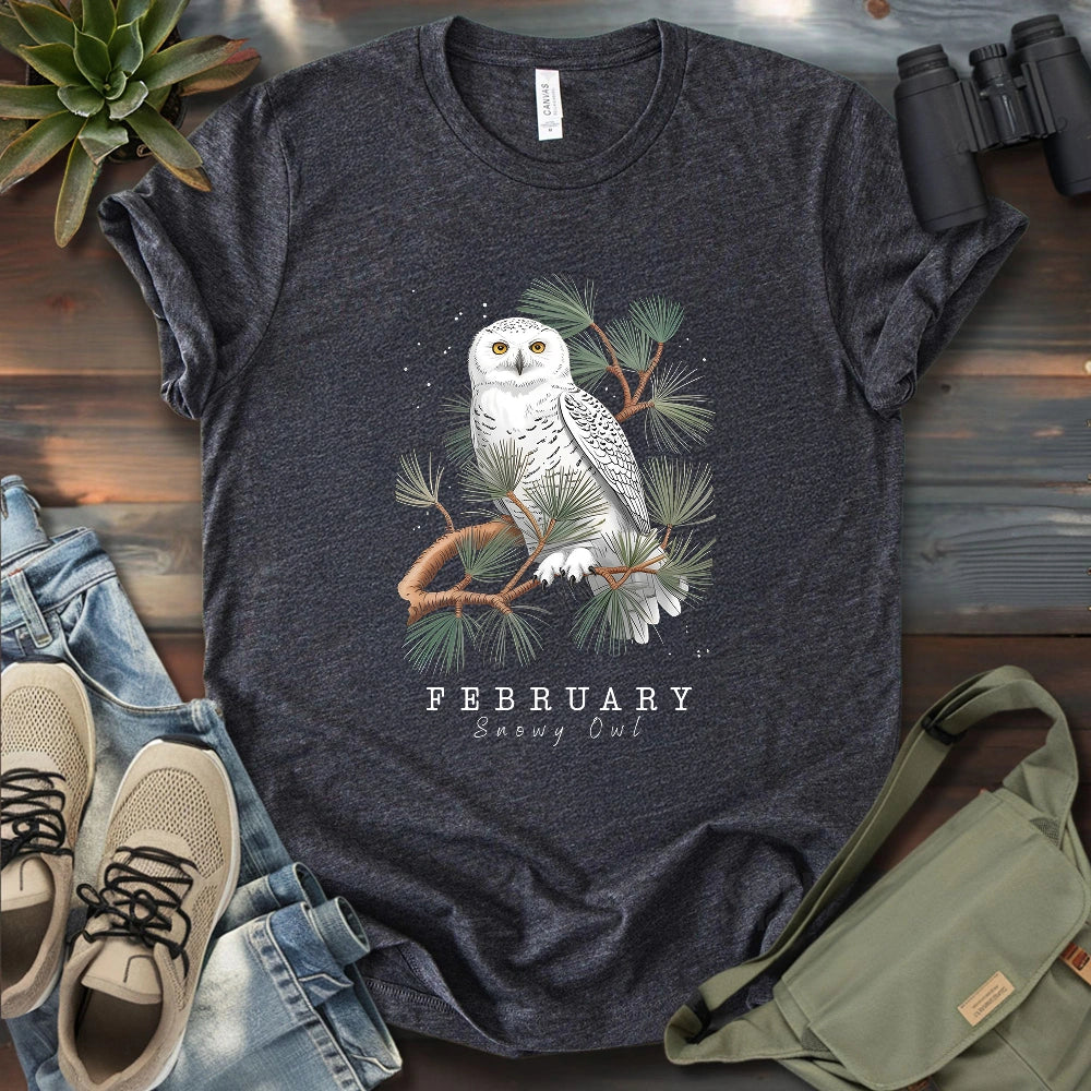 February Snowy Owl T-shirt
