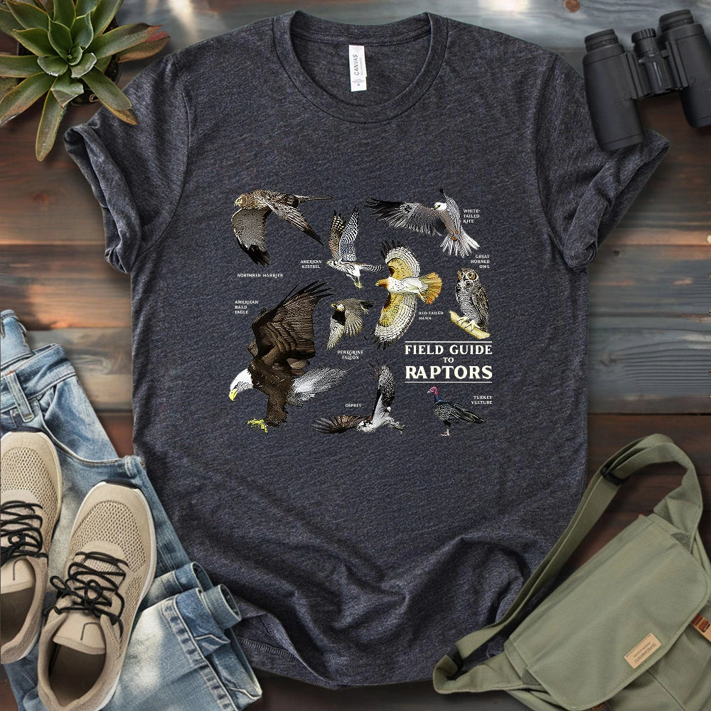 Field Guide To Raptors T-shirt