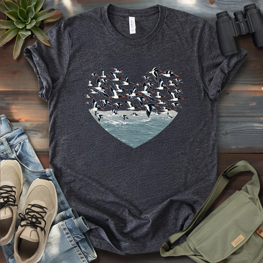 Huge Oystercatcher Flock T-shirt