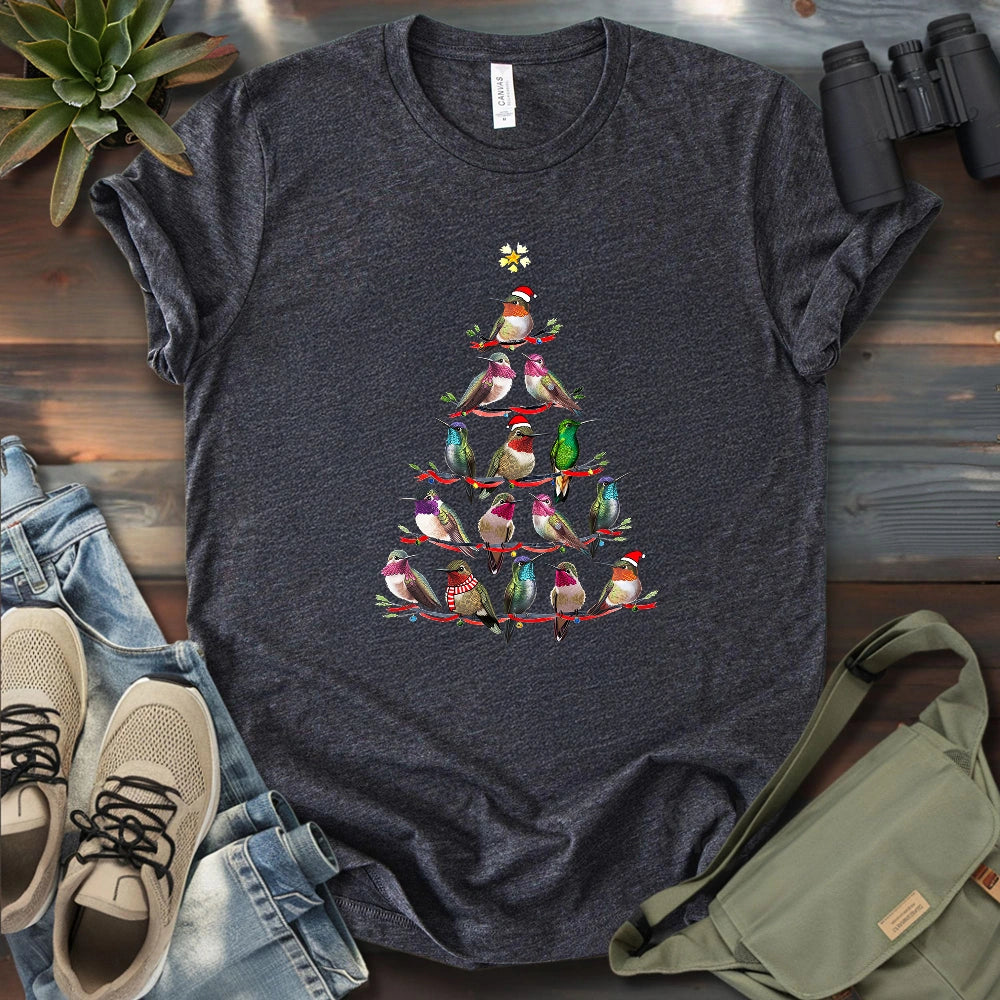 Hummingbird Christmas Tree T-shirt