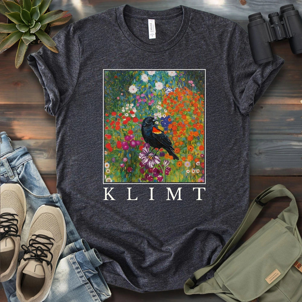 Klimt Blackbird T-shirt