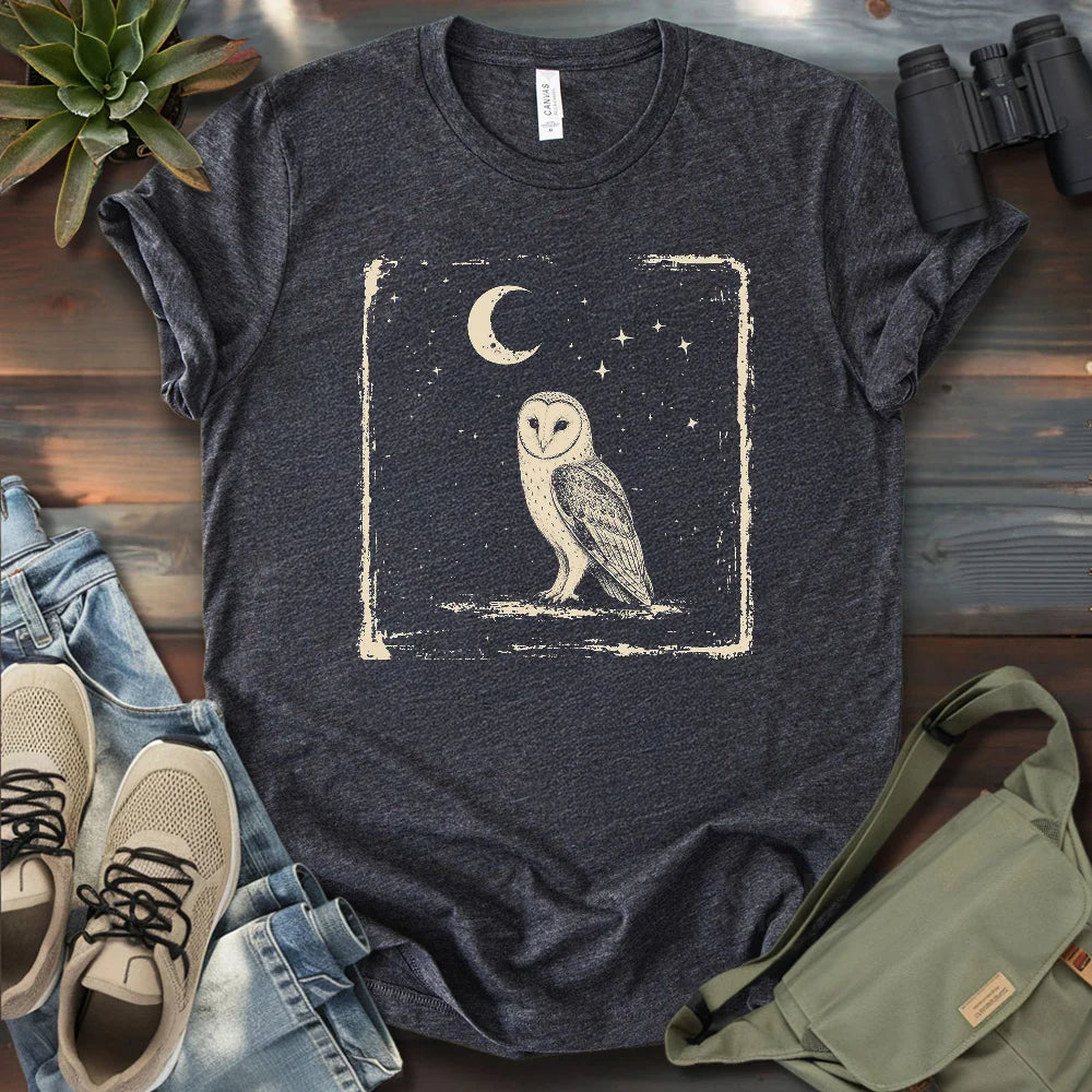 Moonlit Barn Owl T-shirt