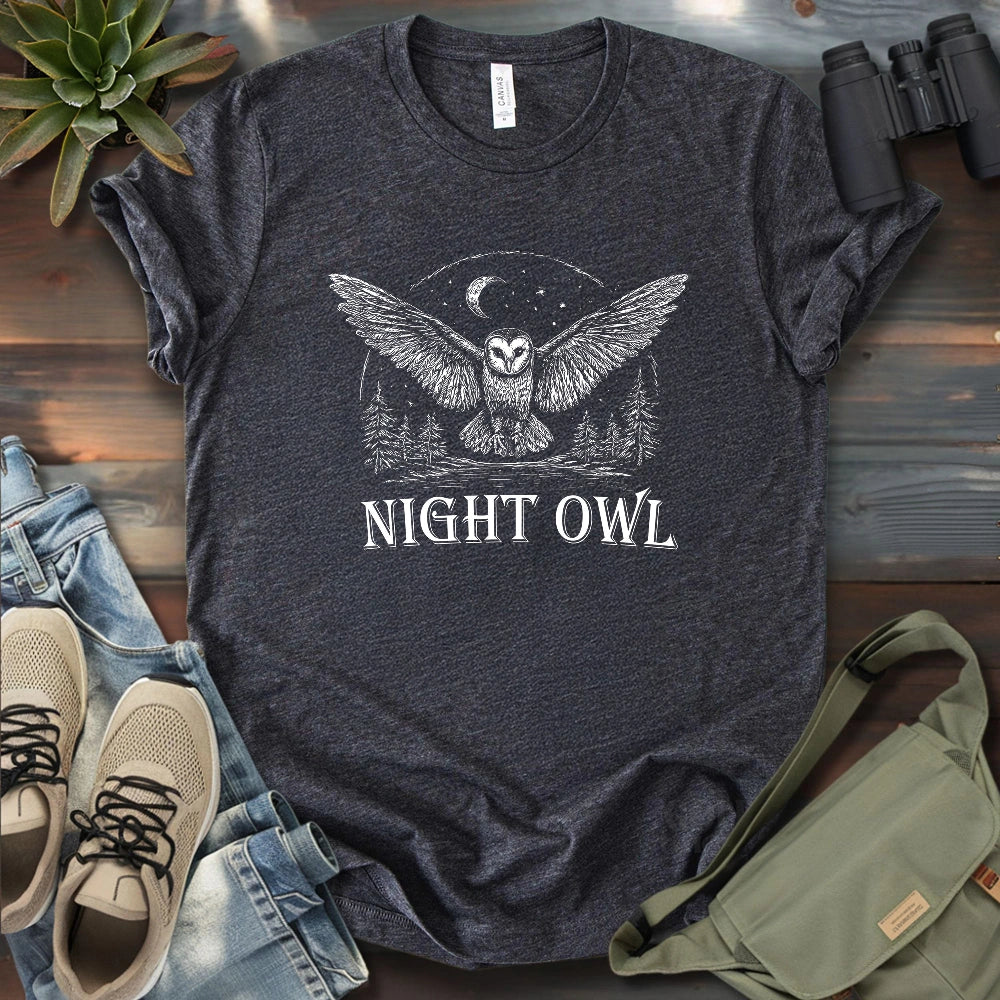 Moonlit Night Owl T-shirt