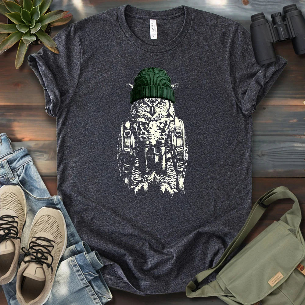 Owl Going Birding T-shirt