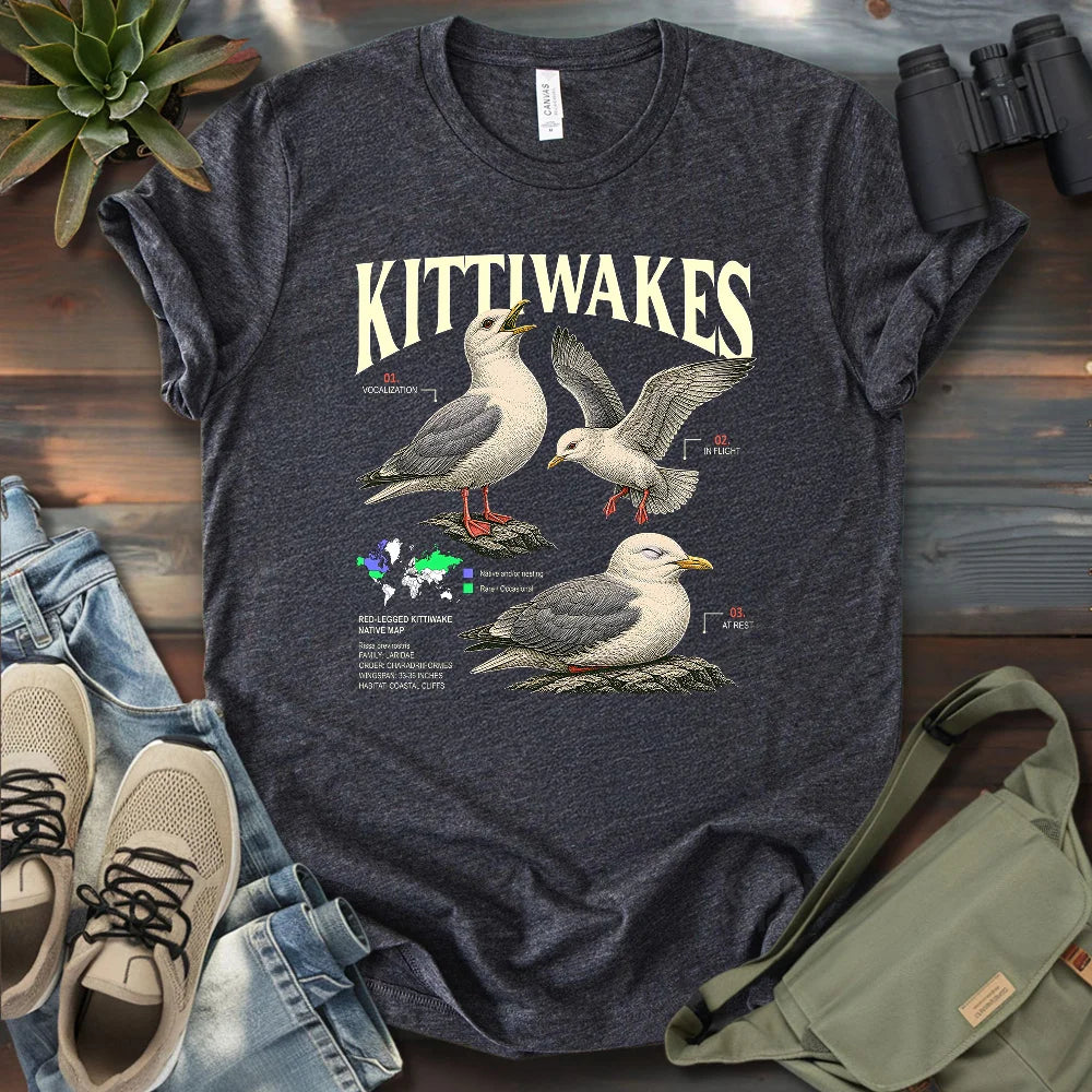 Red-legged Kittiwake Profile T-shirt