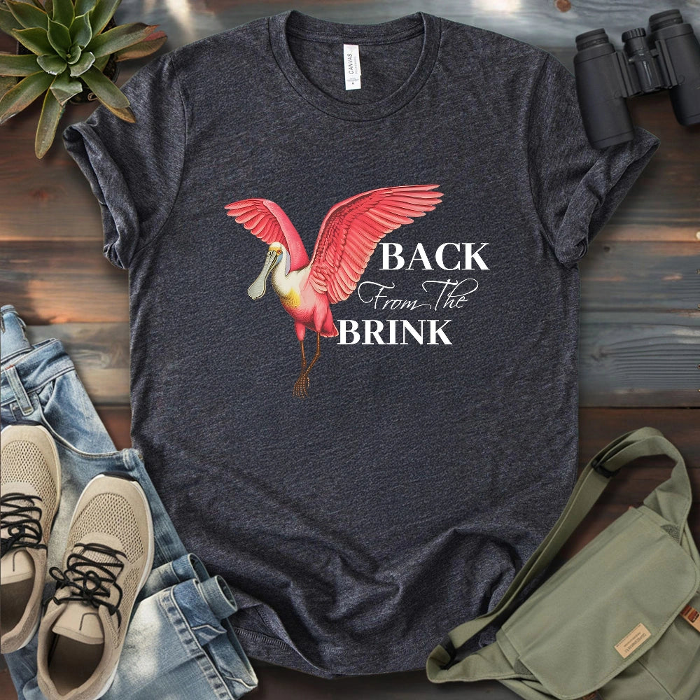 Spoonbill Back From The Brink T-shirt