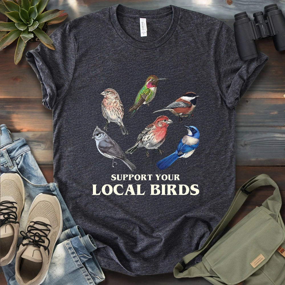 Support California Backyard Birds T-shirt