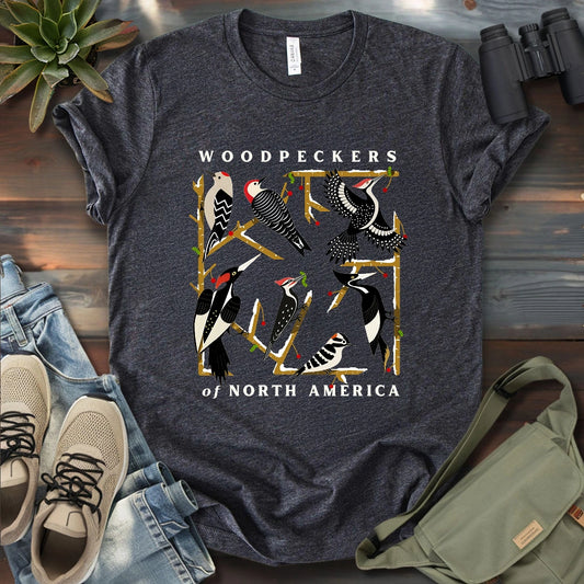 Woodpeckers Of North America T-shirt