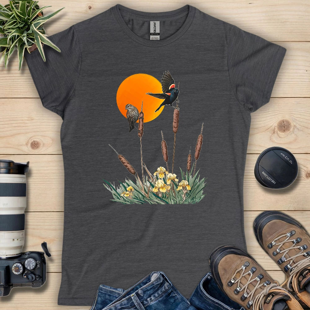 A Couple Of Red-winged Blackbird Women's T-shirt
