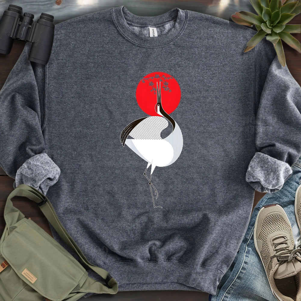Common Crane Geometric Sweatshirt