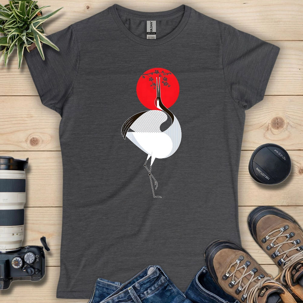 Common Crane Geometric Women's T-shirt