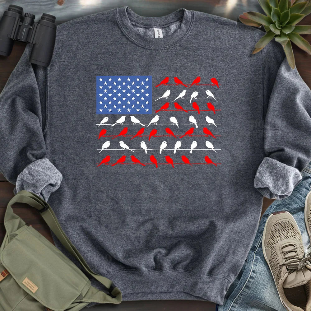 Feathered Flag Sweatshirt