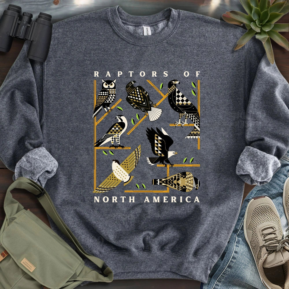 Geometric Raptors Of America Sweatshirt